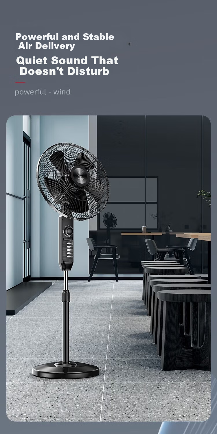 DIAMOND Floor Fan Home Use DC Inverter Energy Level 1 Copper Motor Standing Fan 7-Blade Quiet Energy-Saving Strong Wind Long-Distance Fan MX 9