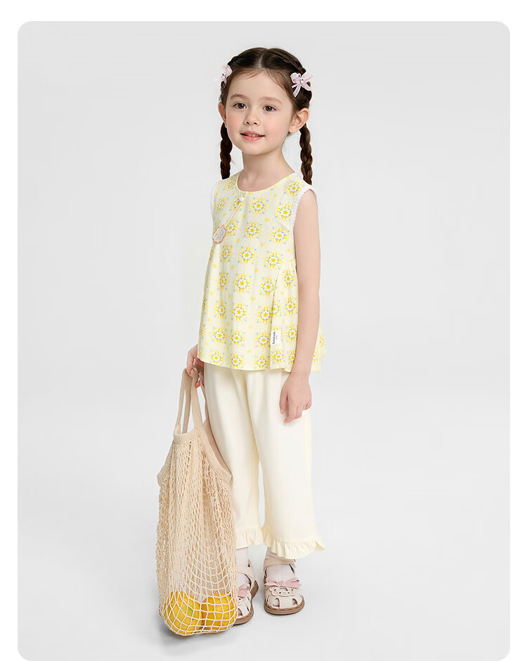 Balabala [balaOne] Girls' Short Sleeve Set Children's Baby Two-Piece Outfit 2026 Spring Summer Collection 9