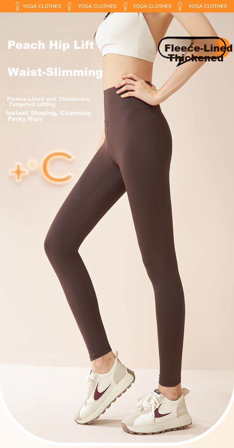 Jeanswest Women's Leggings for Spring And Autumn, Fleece-Lined for Warmth And Comfort, Tummy Control And Butt-Lifting, Slimming Yoga Pants, Black with Fleece Lining, Size L 1