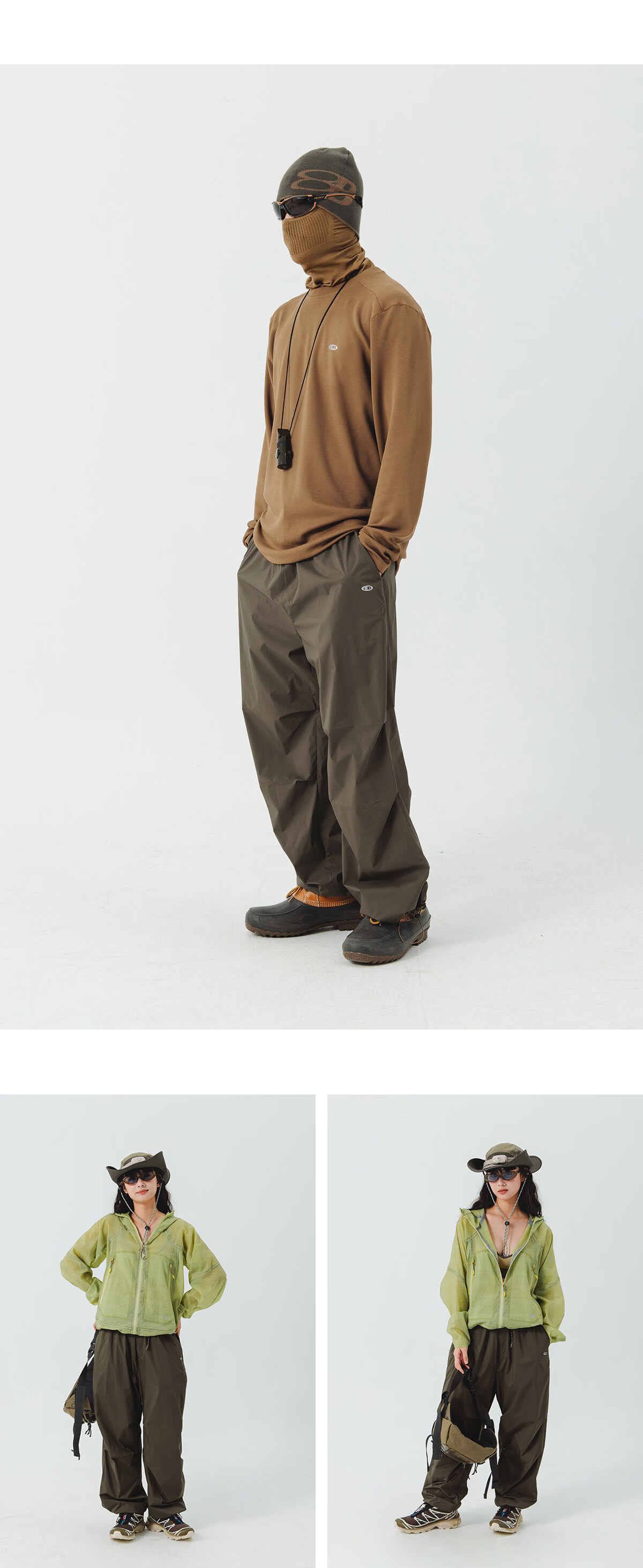 Lanqi Youyun Spring Summer Ultra-Light Ultra-Thin Antibacterial Casual Outdoor Lightweight Paratrooper Pants for Men Dark Brown M 11