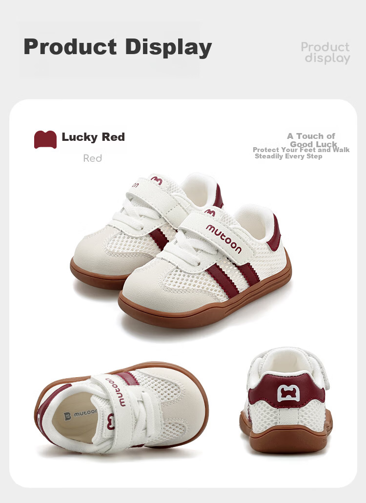 Mutong Children's Summer Walking Shoes Baby Boys Breathable Mesh Training Shoes Toddler Girls Rubber Pink Size 25 29