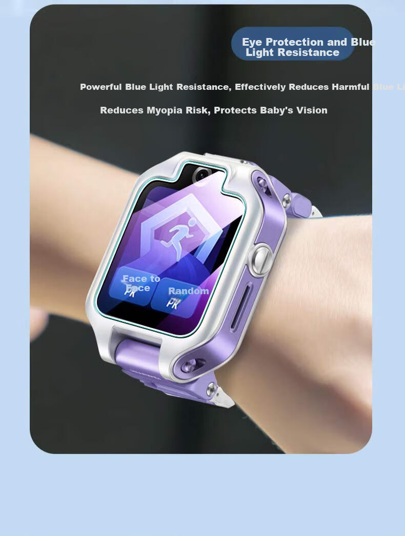Langling [Skin-friendly Waterproof] Silicone Replacement Strap for Huawei Children’s Phone Watch 4 Pro 5 ASN-AL10, Blue, Shockproof and Wear-resistant 3