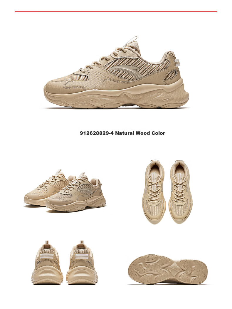 Anta Bread Star Casual Shoes Men Summer New Breathable Mesh Soft Sole Lightweight Commuting Running Sports Sneakers 17