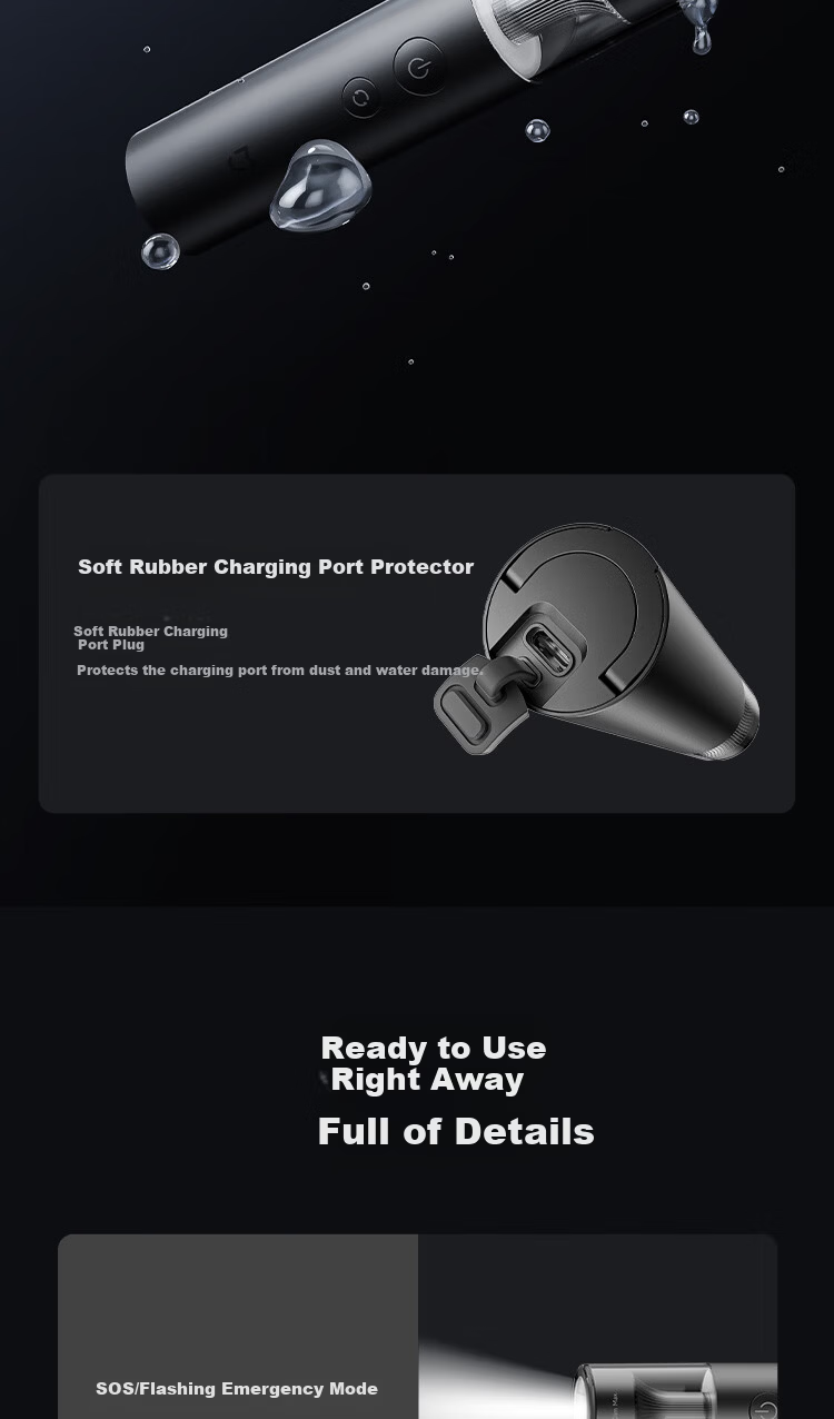 Mijia Xiaomi Multifunctional Portable High-Capacity Long-Lasting High-Brightness Flashlight Emergency Strobe for Self-Driving and Camping 10