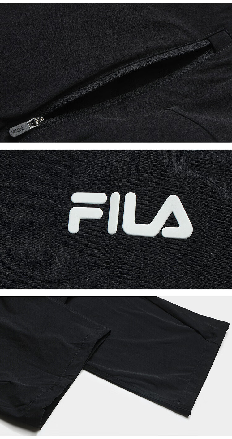 FILA Women's Woven Long Pants 2026 Summer Casual Loose Cool Sun-Protective Straight-Leg Trousers [Han So-hee Style] 59