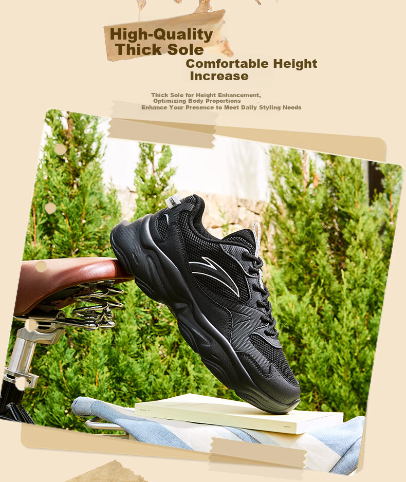 Anta Bread Star Casual Shoes Men Summer New Breathable Mesh Soft Sole Lightweight Commuting Running Sports Sneakers 10