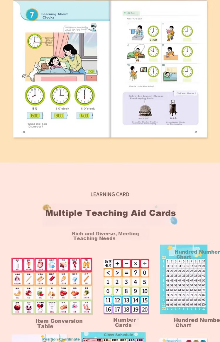 Quran Primary Grade 1 Math Teaching Aids Full Set Second Semester Kindergarten Counting Tools Arithmetic Tangram Teaching Materials Second Volume 15