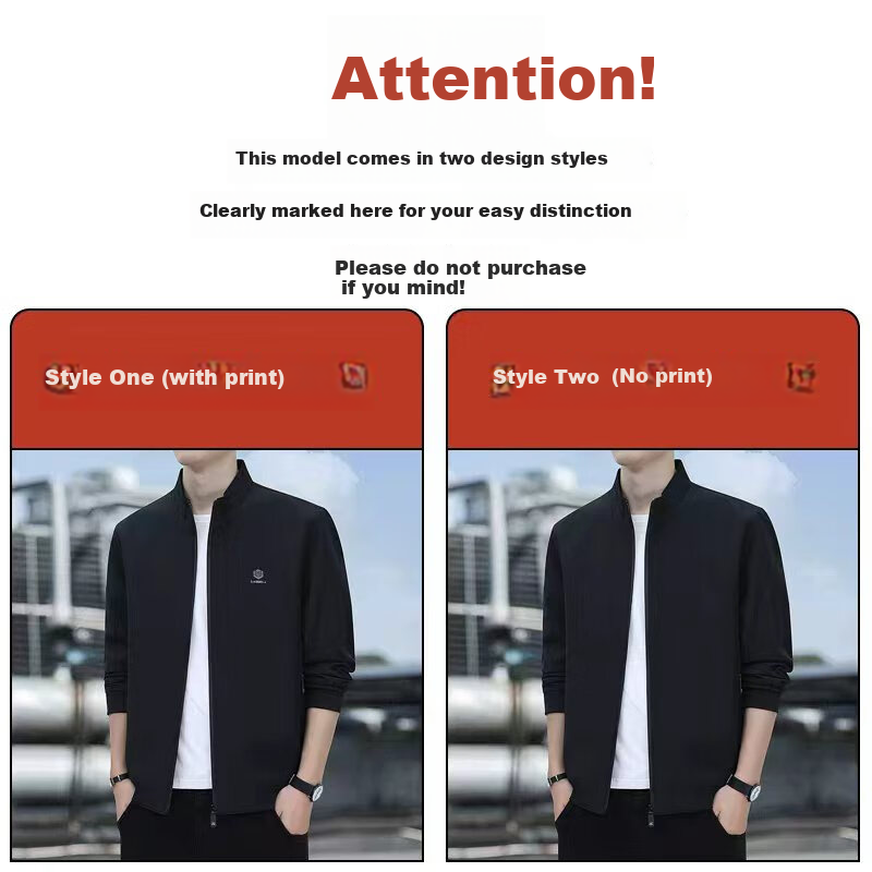RED DRAGONFLY Men's Casual Fashion Business Commuter Simple Versatile Windproof Comfortable Stand Collar Jacket Black L 1