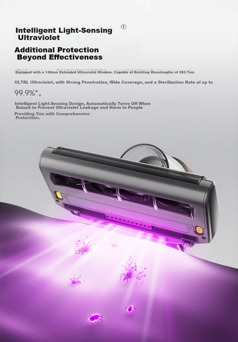 Lecgimi New B8pro Mite Removal Vacuum Cleaner High Suction Infrared Bed High-Temperature Sterilization Home Graphene Deep Dehumidification and Mite Removal Machine B802 21