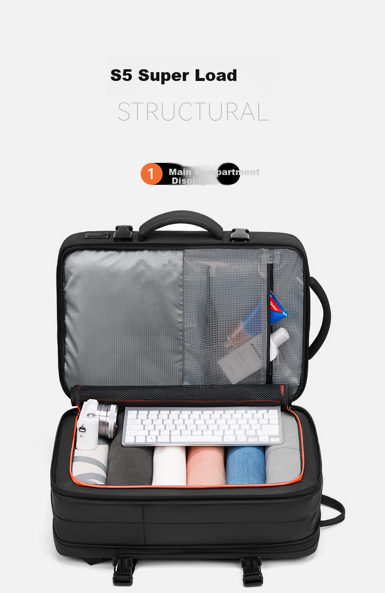 REEYEE Men's Multifunctional Large Capacity Travel Backpack 5