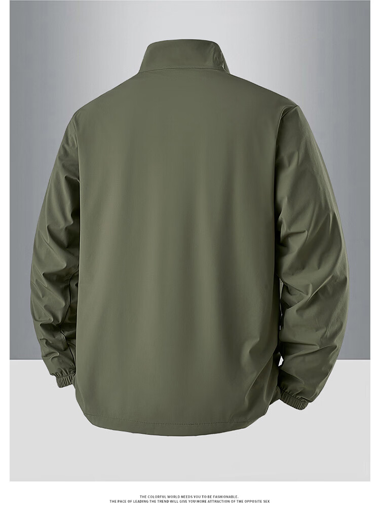Hodo Men's Summer Lightweight Outdoor UV Protection Jacket Casual Sports Breathable Stand Collar Skin Jacket 12
