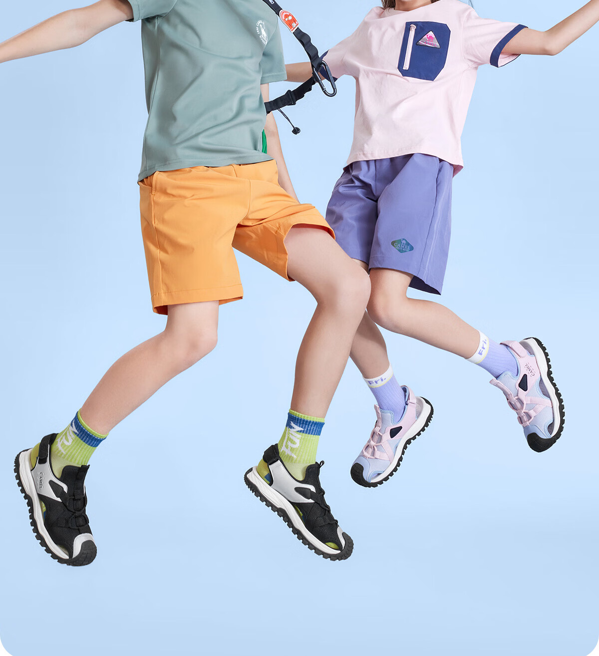 Camel Kids Summer Breathable Closed-Toe Outdoor Casual Beach Sandals Non-Slip Anti-Collision Durable for Older Children 9