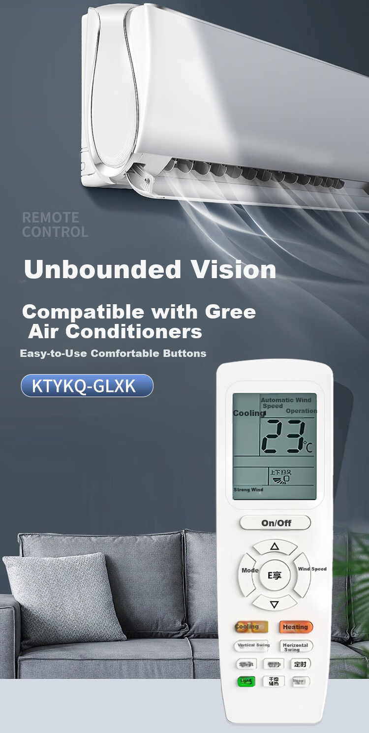 ProPre Universal Remote Control for TCL Air Conditioner All-in-One Wall-mounted, Floor-standing, Cabinet, Central Air Conditioner GYKQ46 GYKQ-34 GYKQ-47/49/46/03 1