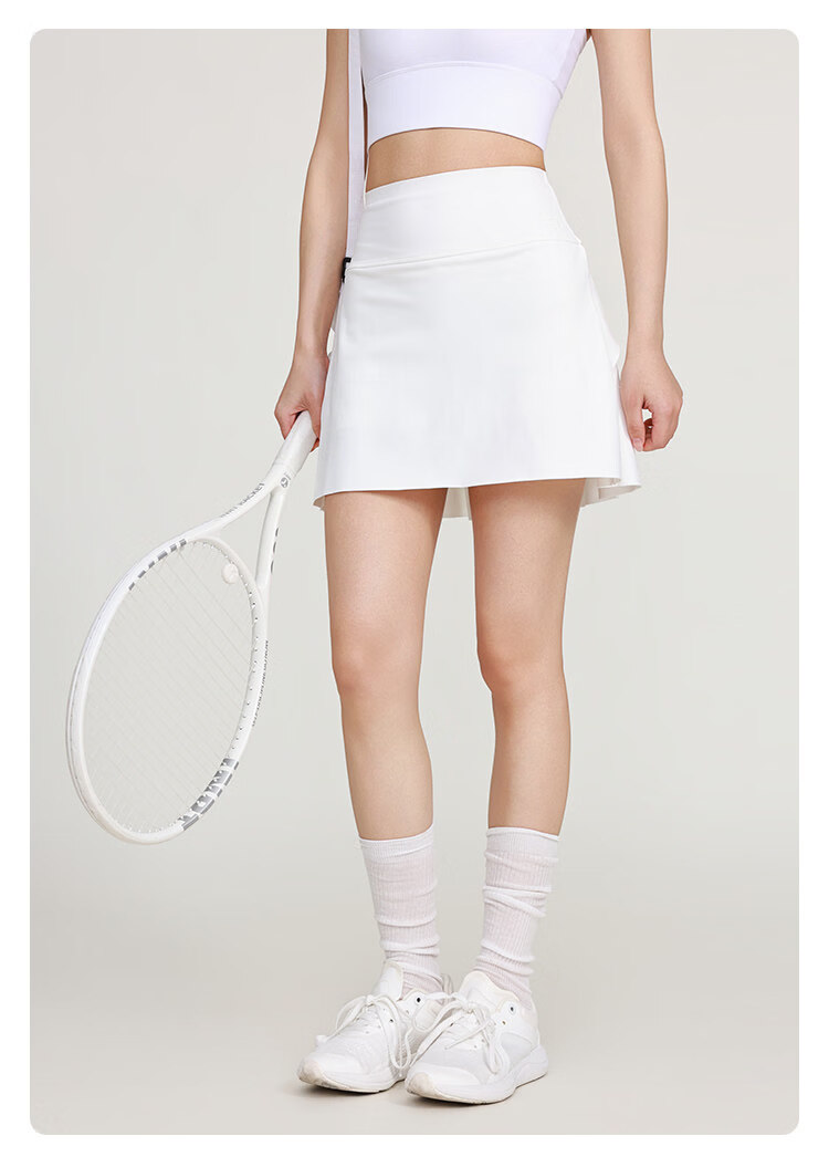 Langsha Ice Silk Sports Skirt Women Summer New Quick-Dry Anti-Exposure Yoga Skirt A-Line Small Size Sun Protection Half Skirt 13