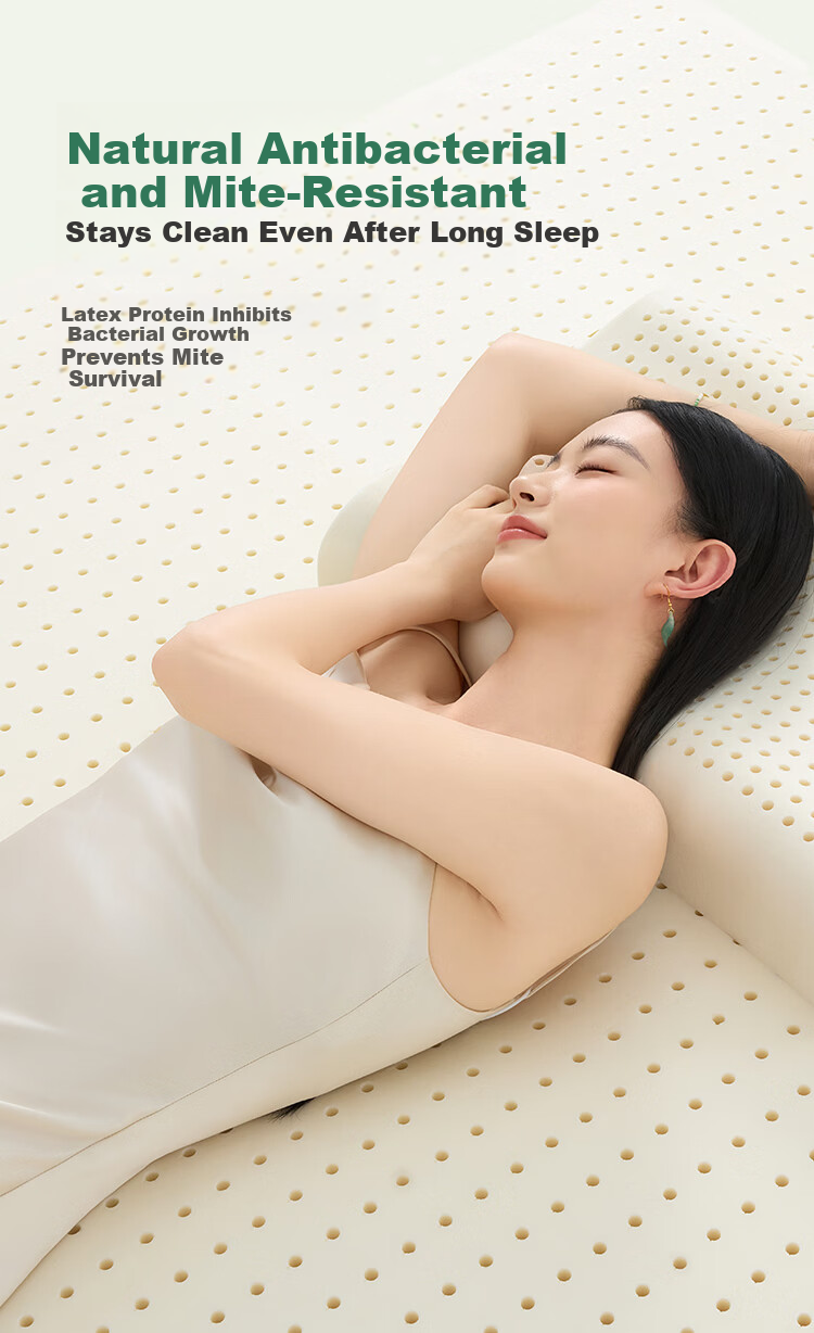 Golden Oak Cloud Natural Latex Mattress Spine Support Thai Imported Customizable Tatami 1.5x2m Medium-Firm 4