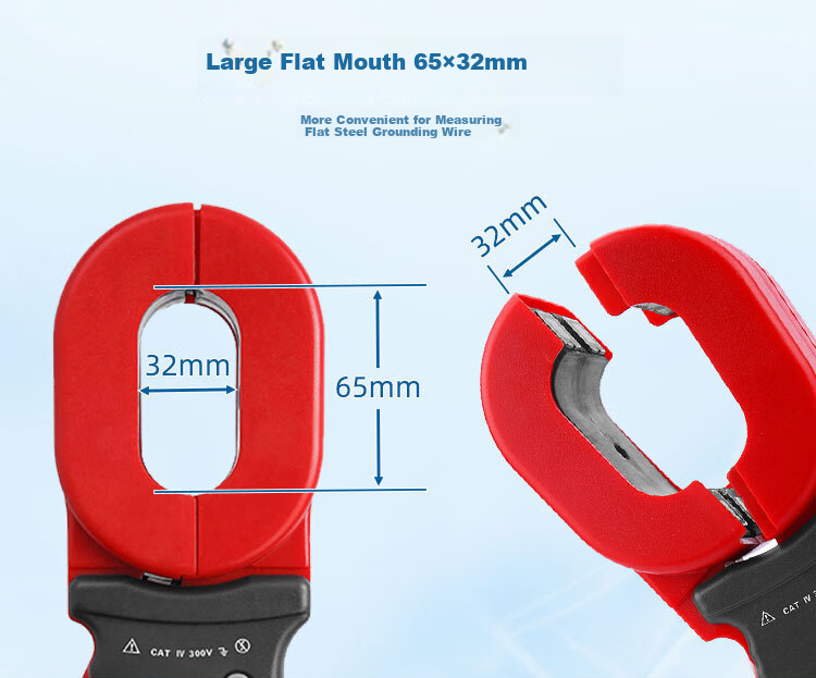 ETCR ETCR2000A Clamp Ground Resistance Tester 500Ω Clamp Meter Lightning Protection Grounding 55×32mm 11