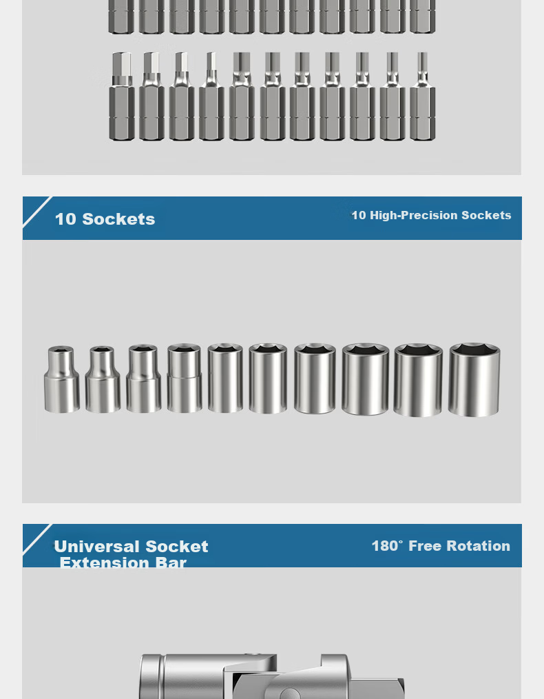 HYUNDAI Ratchet Screwdriver Set Home Repair Tools Precision Torx Phillips Flathead Screwdriver Kit 18