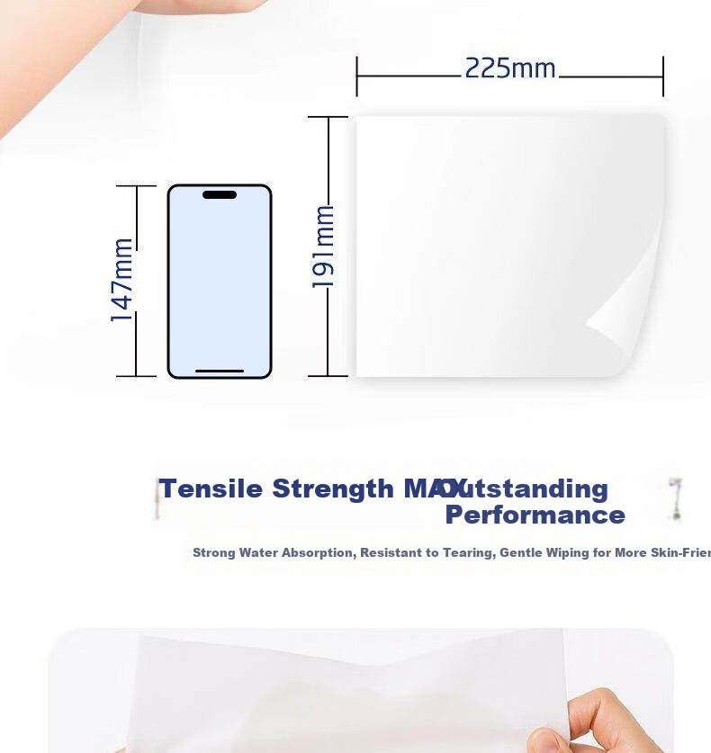 C&S Hand Towel Paper Commercial Bathroom Single-Ply Strong Absorbent Tissue 200 Sheets * 20 Packs Box JC218 9
