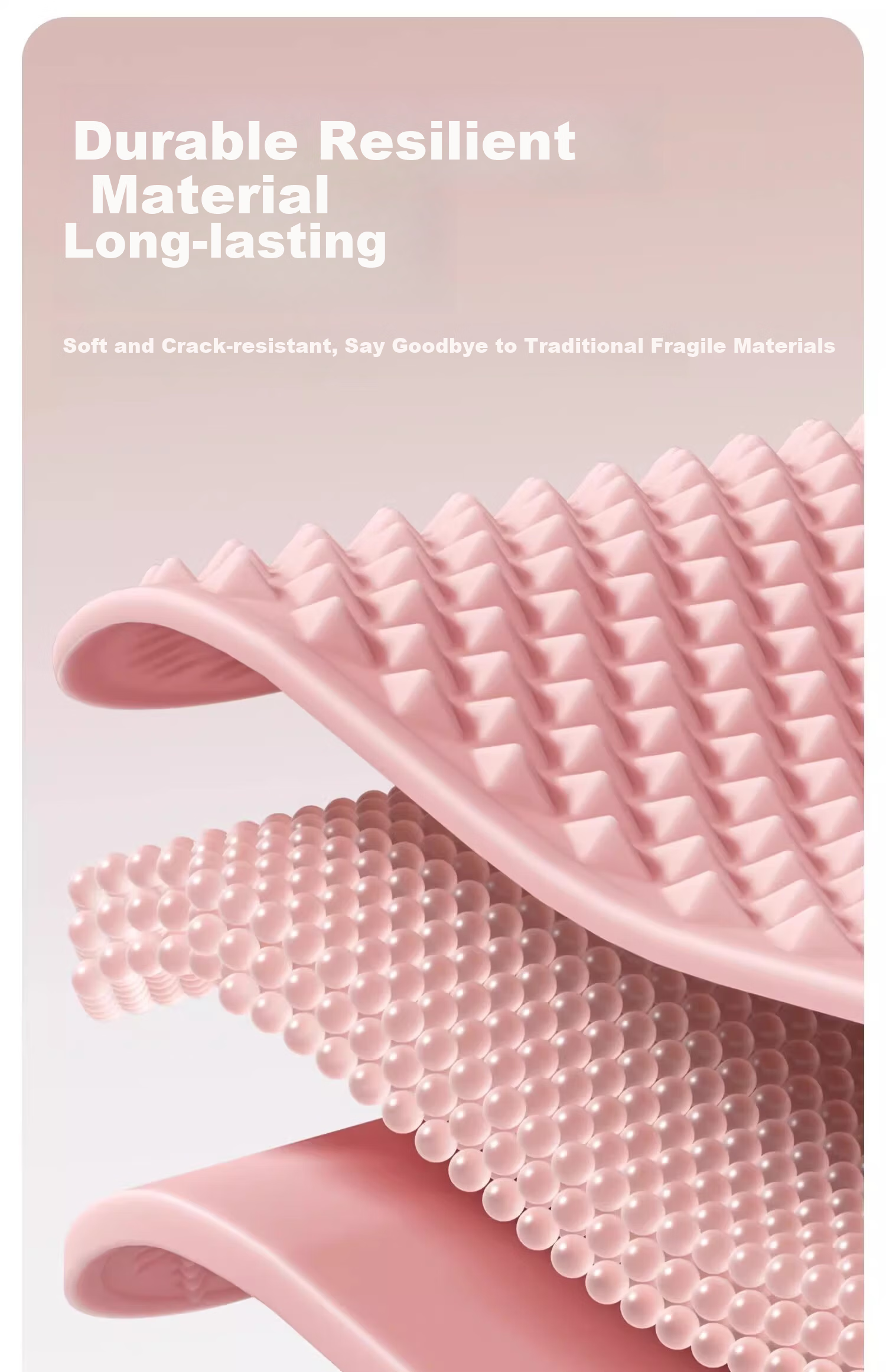 Boshujian Soft Silicone Acupressure Foot Massage Mat Slow Running Toe Pressure Plate 4