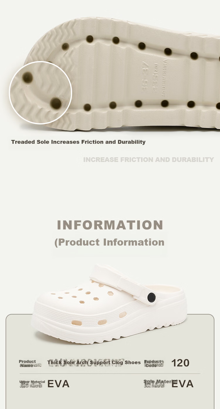 Banzhulin 2026 Spring New Hollow Massage Particle Non-slip Odor-resistant Unisex Slippers Beige Women (New) Size 38-39 4
