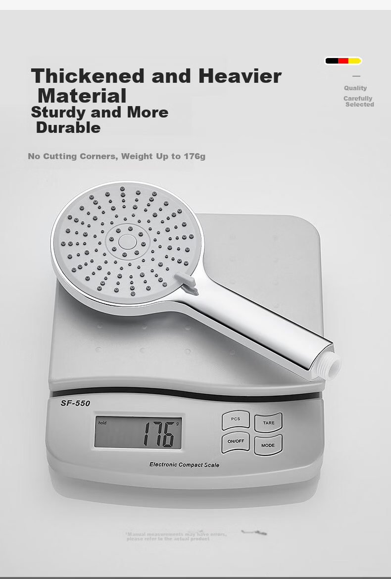 HOMK German Shower Head High-Pressure Handheld Shower Head Bathroom Shower Sprayer 11