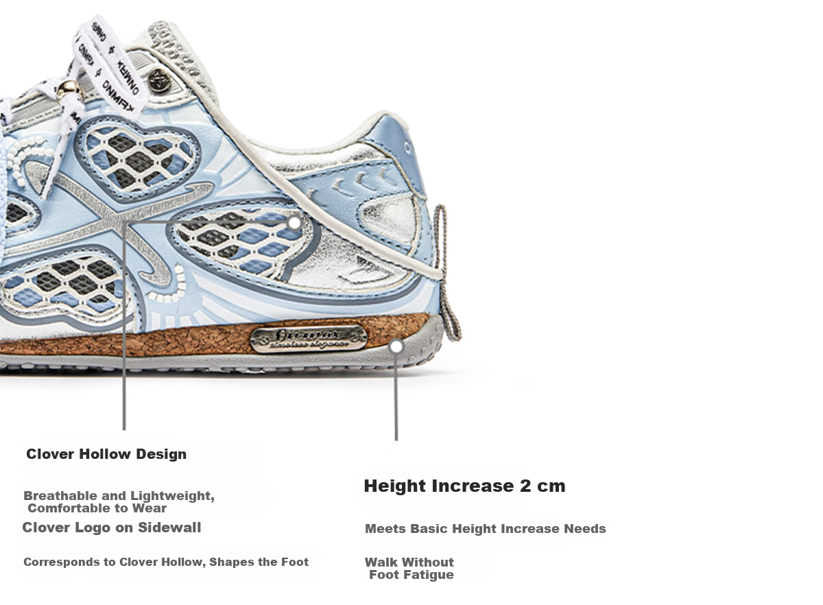 ON MAX 520 Gift Summer New Four-Leaf Clover Breathable Mesh Training Shoes Slip-On Casual Unisex Blue Size 42 16