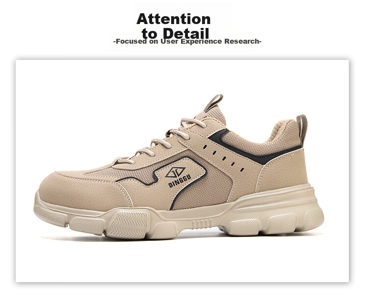 Dinggu Men's Safety Work Shoes Anti-Smash Anti-Puncture Durable Lightweight Comfortable Steel Toe JD1812MH38 10