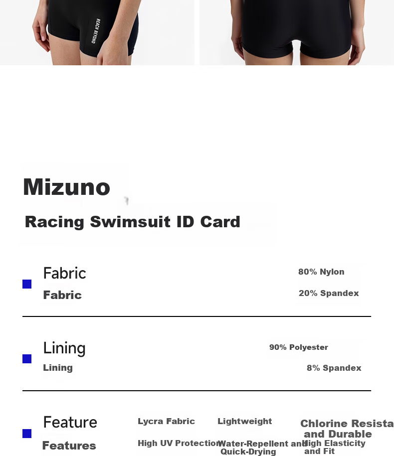 MIZUNO Women's One-Piece Conservative Square-Leg Swimsuit for Hot Springs, Fashion Plus Size Slimming Swimwear A1359 Black M 25