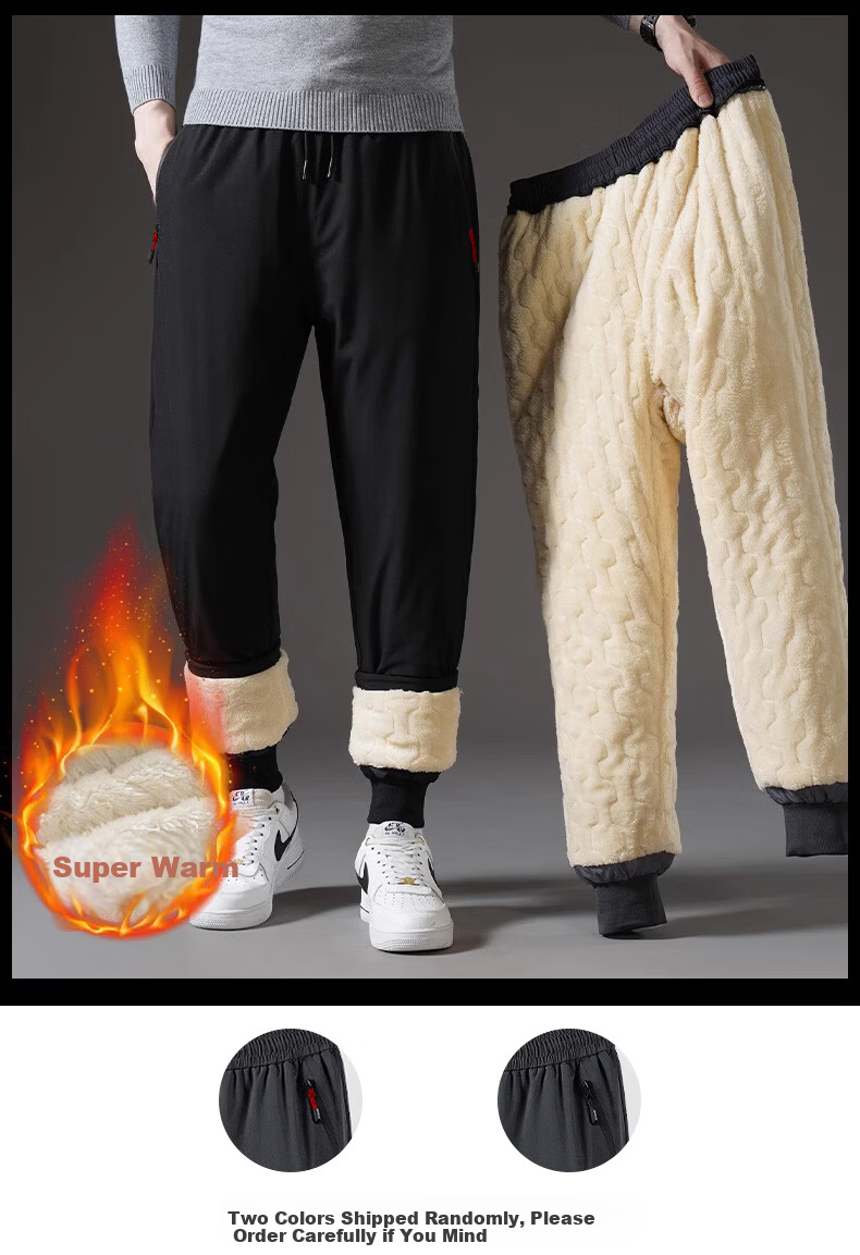 LangSha Men's -30°C Fleece-Lined Windproof Ski Pants Thick Thermal Snow Pants for Northeast China 1