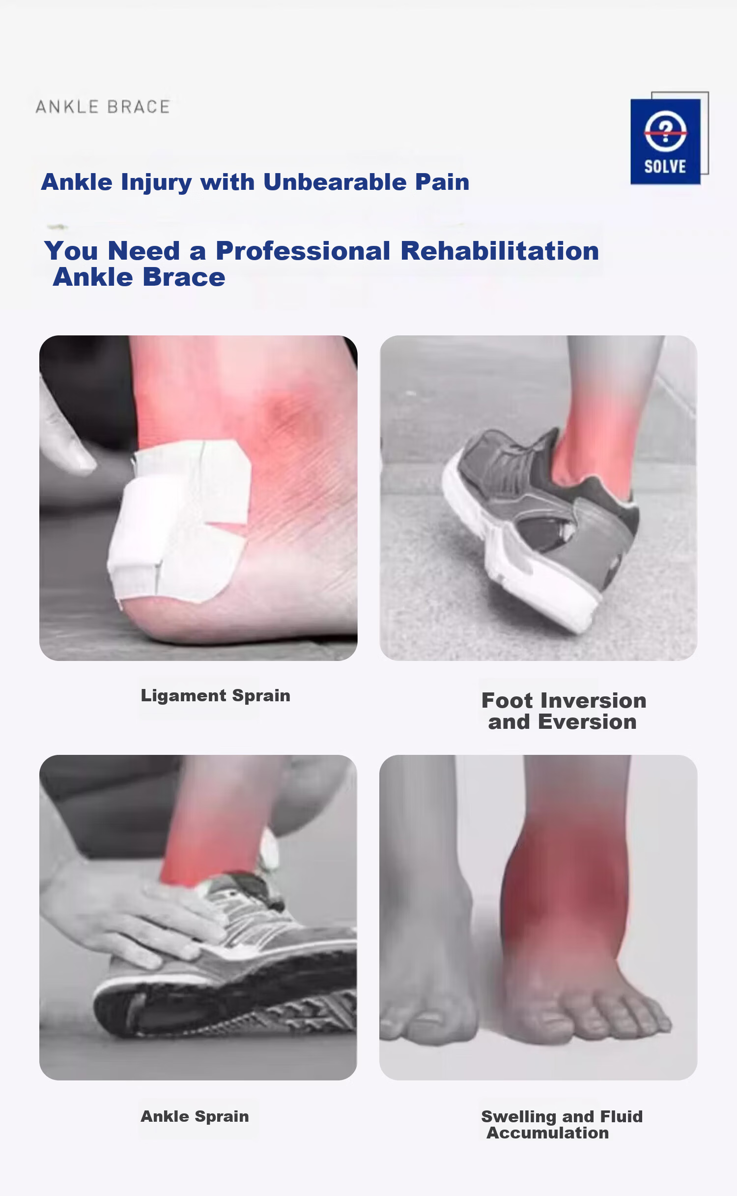 LI-NING Ankle Brace Support for Sprain Ligament Injury Protection Achilles Tendon Recovery for Kids 3