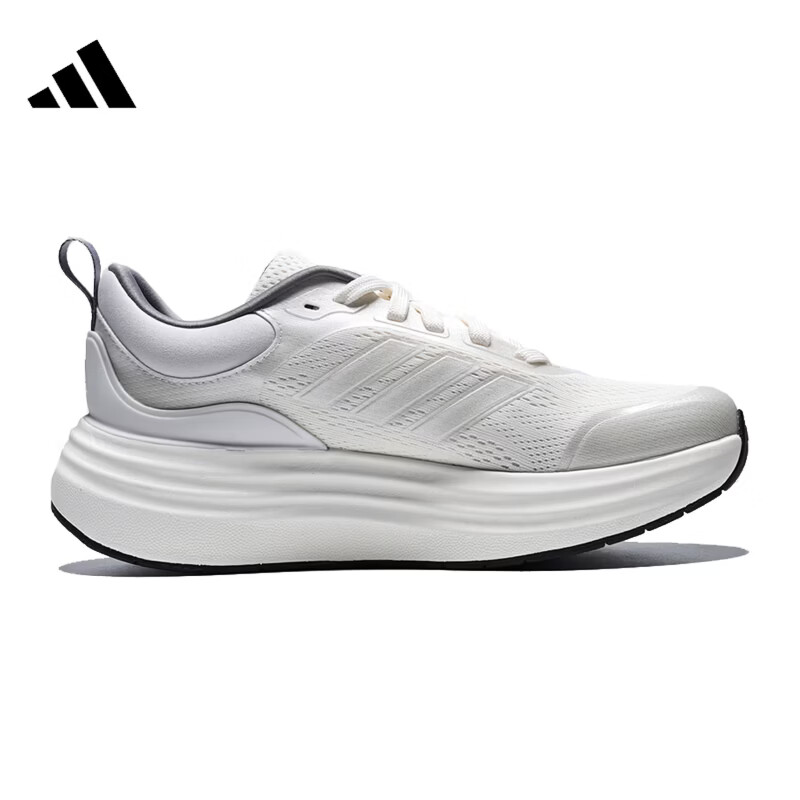 Adidas Women's Sporty Style NORA SHELL Casual Shoes JS4890 Bright White Metallic Size 38 2