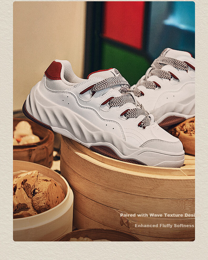 ERKE Men's Sneakers 2026 New Lightweight Thick-Soled Casual Sports Shoes | Brown Sugar Mantou 8