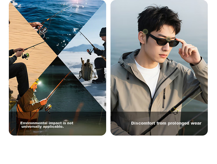 Bertha Fishing Sunglasses Polarized Outdoor Professional Anti-Glare Men Underwater Visible 3M Drift Watching Glasses 4