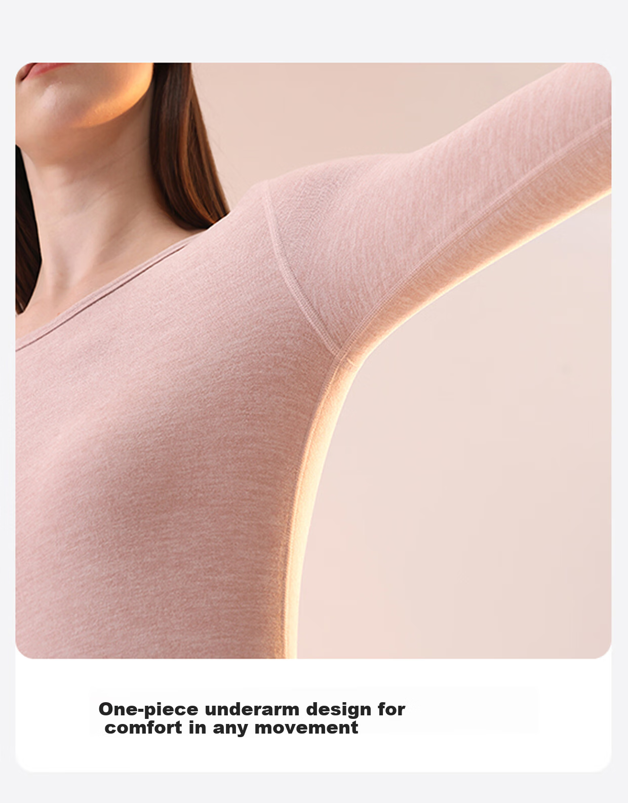 Urban Beauty Women's Thermal Underwear Set Autumn Long Johns Winter Cashmere Silk Cold-Resistant Derong Heating Crew Neck Seam-Locked Set 12