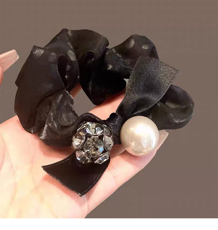CHIMERA Round Bead Hair Tie Ponytail Holder Bun Hair Accessory Hairband for Women Teacher's Day Gift 9