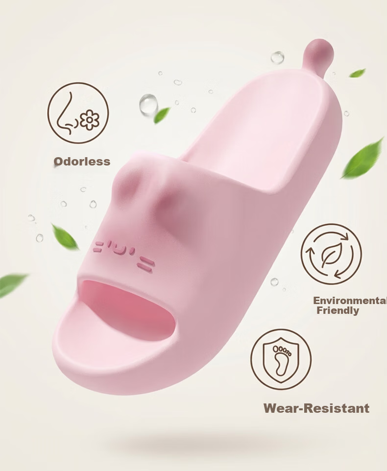 She Enjoy Cute Cartoon Style Indoor Bathroom Thick Sole Slippers 8