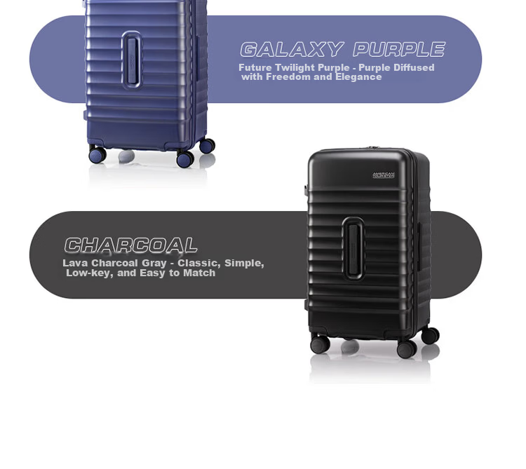 Mei Travel 28-inch Large Capacity Deep Compartment Trolley Suitcase Durable PC Material Password Lock NN0 Purple 5