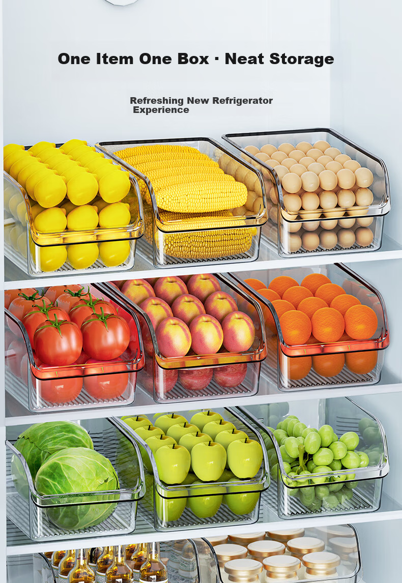 Newair Refrigerator Storage Box Fresh-Keeping Organizer Kitchen Vegetable Egg Food Freezer Drawer Container 3