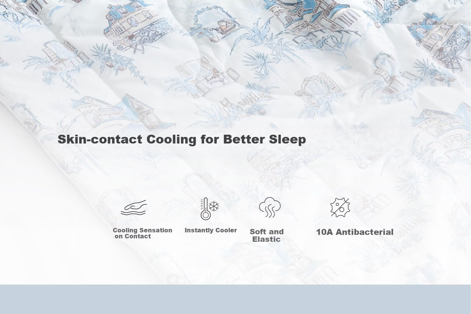 DOMIAMIA Summer Cooling Baby Quilt Antibacterial Air Conditioning Blanket for Newborns, Children's Cooling Quilt, Class A, Tengling 120 3