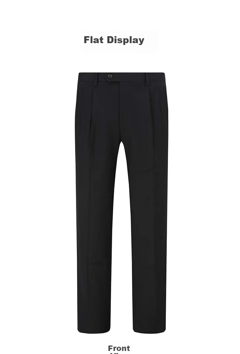 Langdeng Business Men's Formal Dress Pants Spring Autumn New Easy-Care Straight Slim Fit Commuter Suit Trousers for Men 23