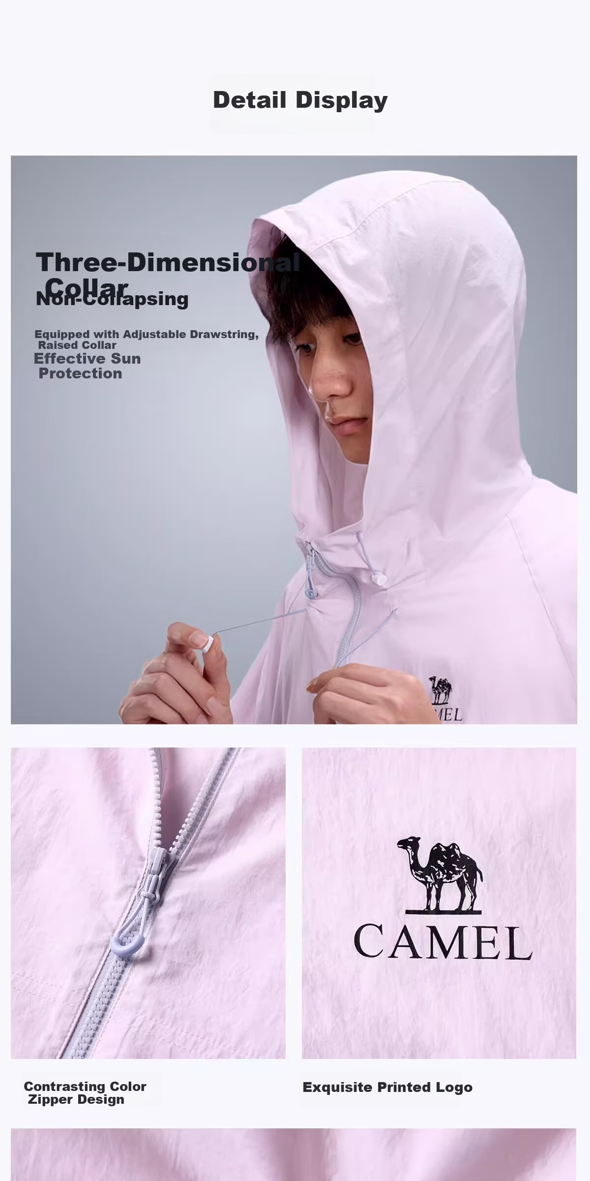 CAMEL Dilireba Same Style Original Yarn Sun Protection Jacket 2026 Spring Summer New Cool Heat-Shielding UV Protection Coat 30
