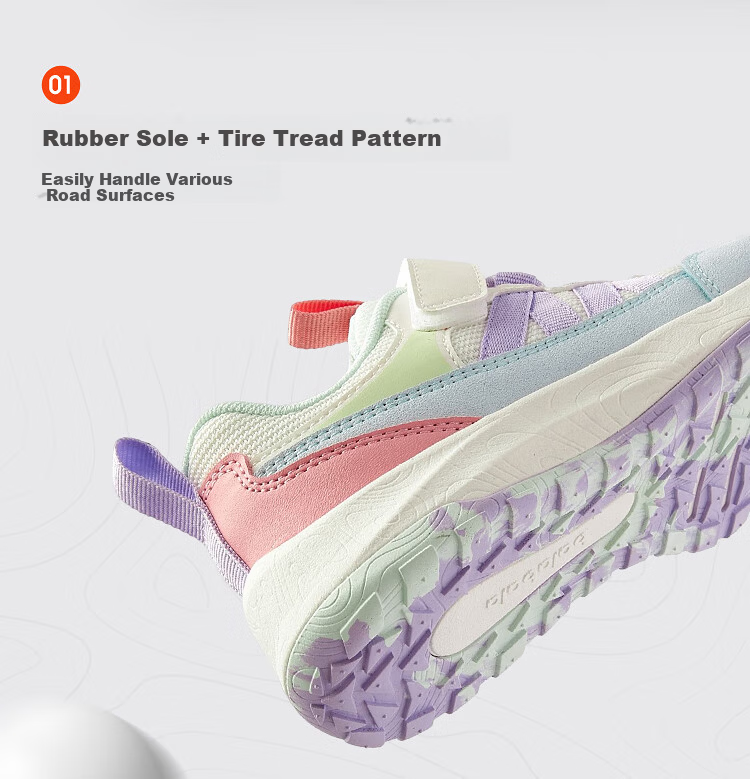 BALABALA Kids Toddler Walking Shoes Boys Girls 2026 New Spring Autumn Non-Slip Baby Sports Outdoor Functional Shoes 4