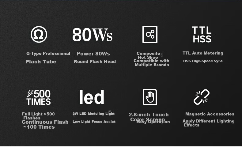 JINBEI HD-2MAX TTL High-Speed Sync Lithium Battery Portable On-Camera Flash for Sony DSLR and Mirrorless Cameras 3