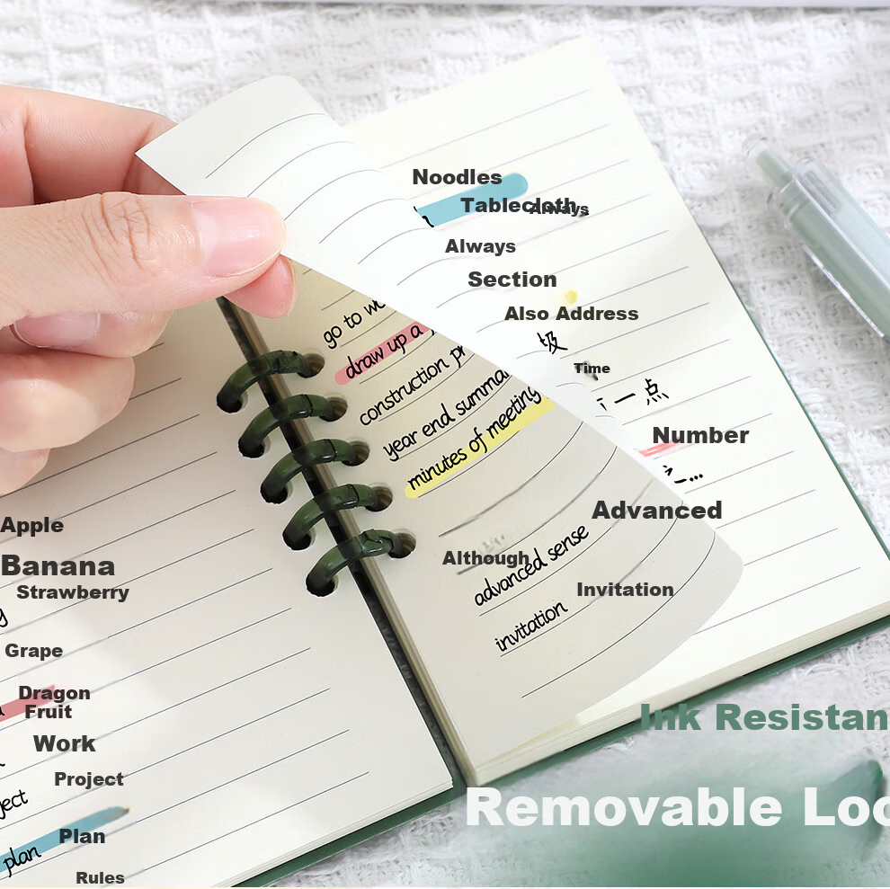Faramon A7 4-Pack Mini Spiral Notebook Pocket Journal Simple Portable Vocabulary Exercise Notebook 6
