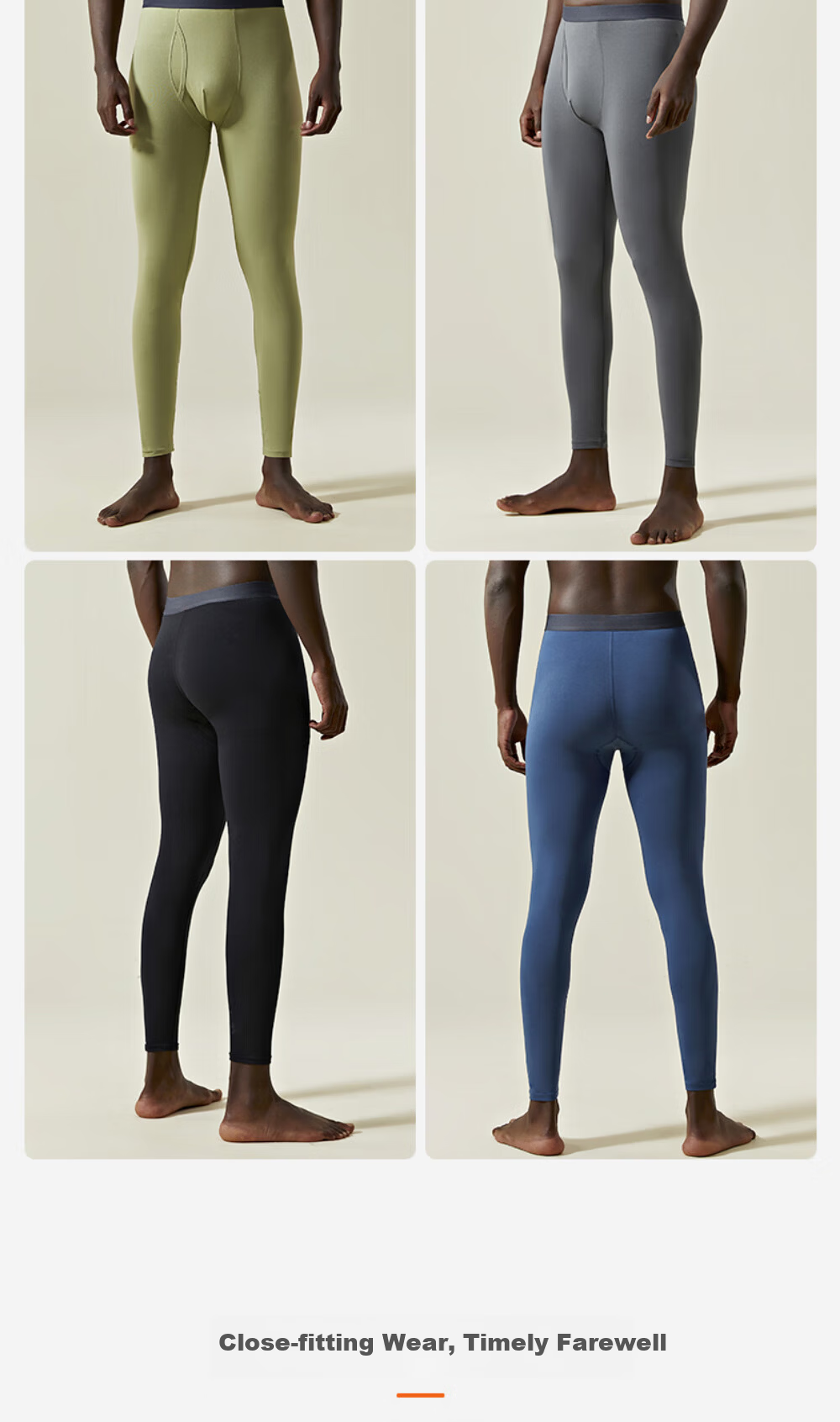 Freedom Series Men's Pure Cotton Antibacterial Thin Thermal Underwear Pants Youth Base Layer Warm Long Johns Plus Size 16
