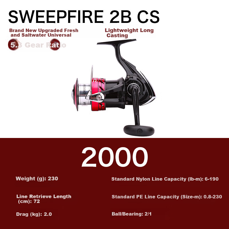 DAIWA SWEEPFIRE 2000 Spinning Reel