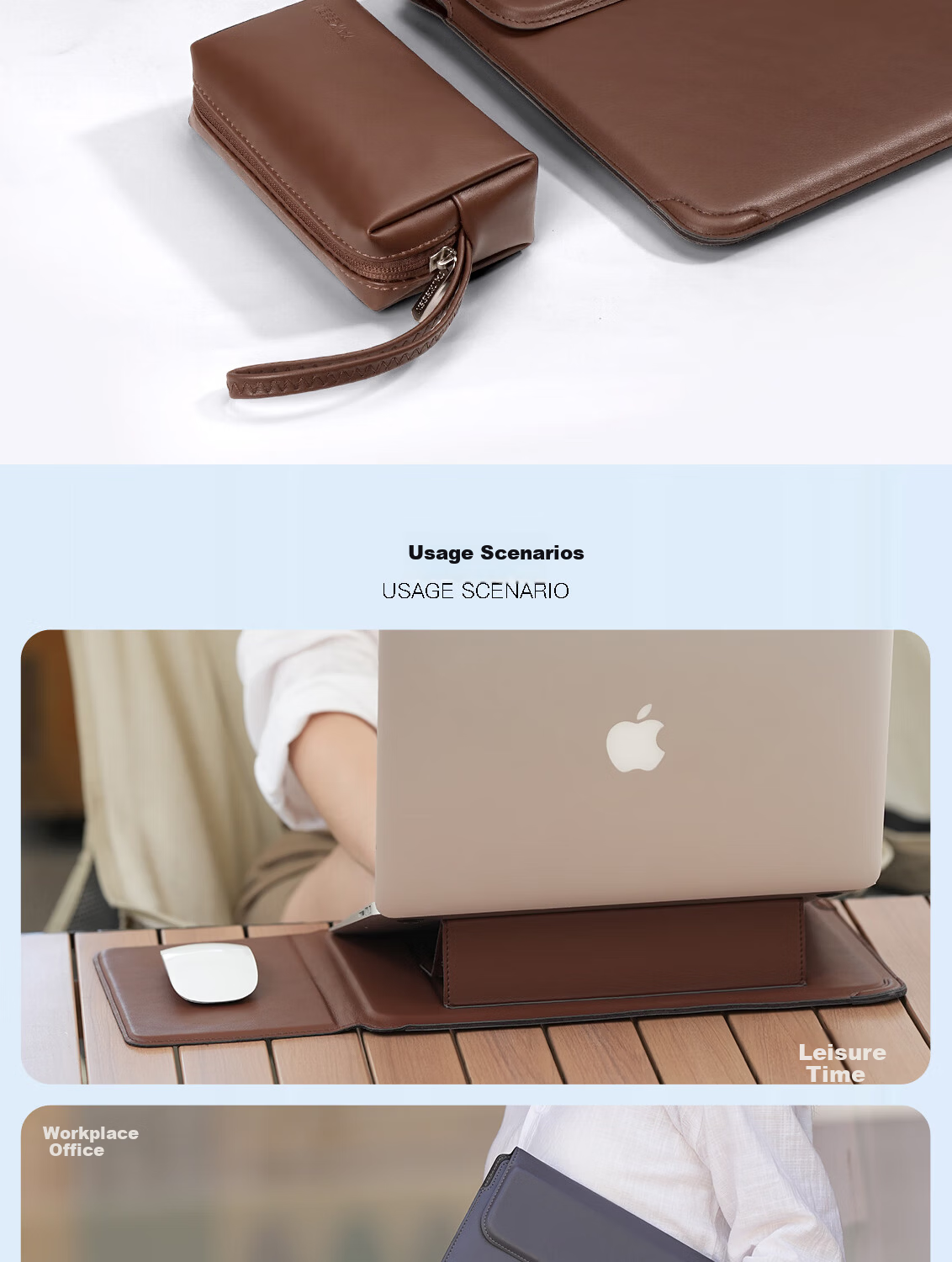Taikesen Laptop Sleeve Case for 14-inch Apple MacBook, Lenovo, Huawei Protective Storage Bag for Men and Women 7