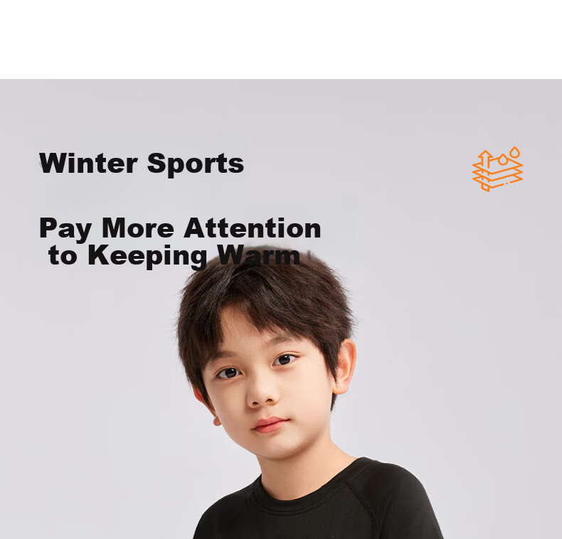 Modal Kids Compression Training Sportswear Thermal Underwear Set Autumn Winter Seamless Basketball Soccer High Elasticity Top and Bottom 5