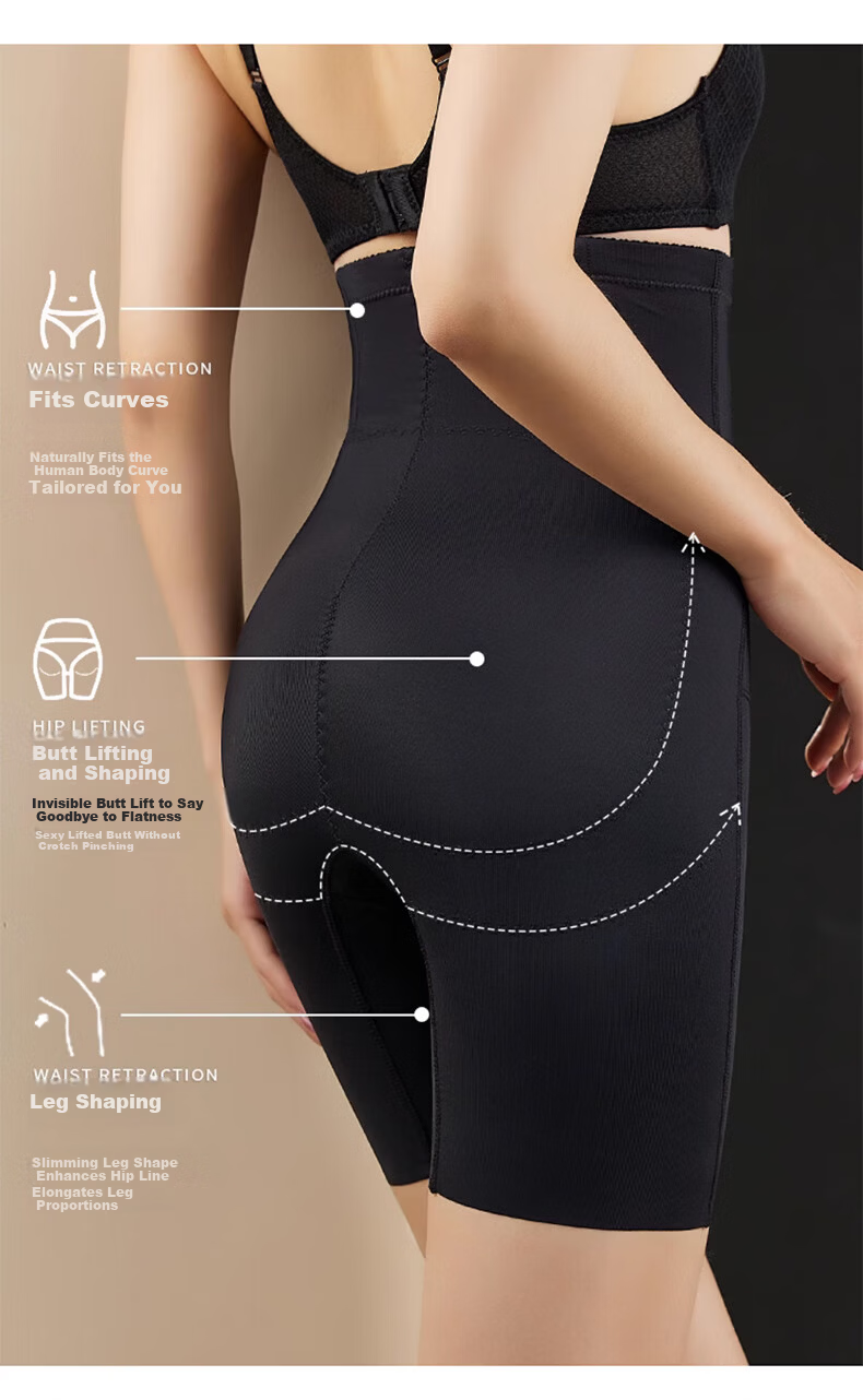 Langsha High Waist Tummy Control Pants Spring Summer New Strong Abdomen Slimming Hip Lift Postpartum Shaping Waist Cincher Women's Underwear 5