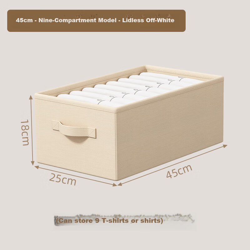JiaDu Clothes and Pants Storage Box Divider Wardrobe Organizer Underwear Jeans Layered Storage Container Organizer Box